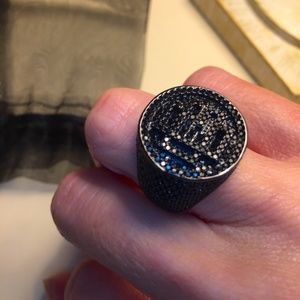 Black Gun Plated Ring